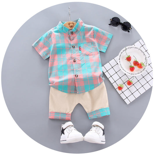 Children's Shirt Short-sleeved Suit