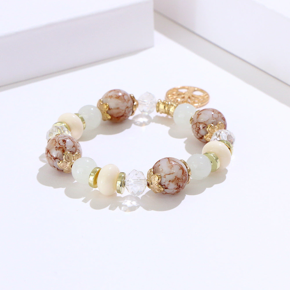 Cross-border Bracelet Women New Ceramic Bead Bracelet Tree Of Life Bracelet