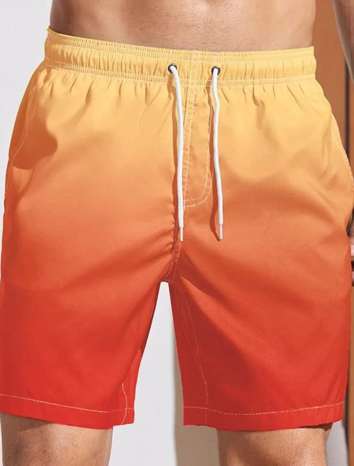 Cool Quick-drying Sports Loose Men's Beach Shorts Cropped Pants