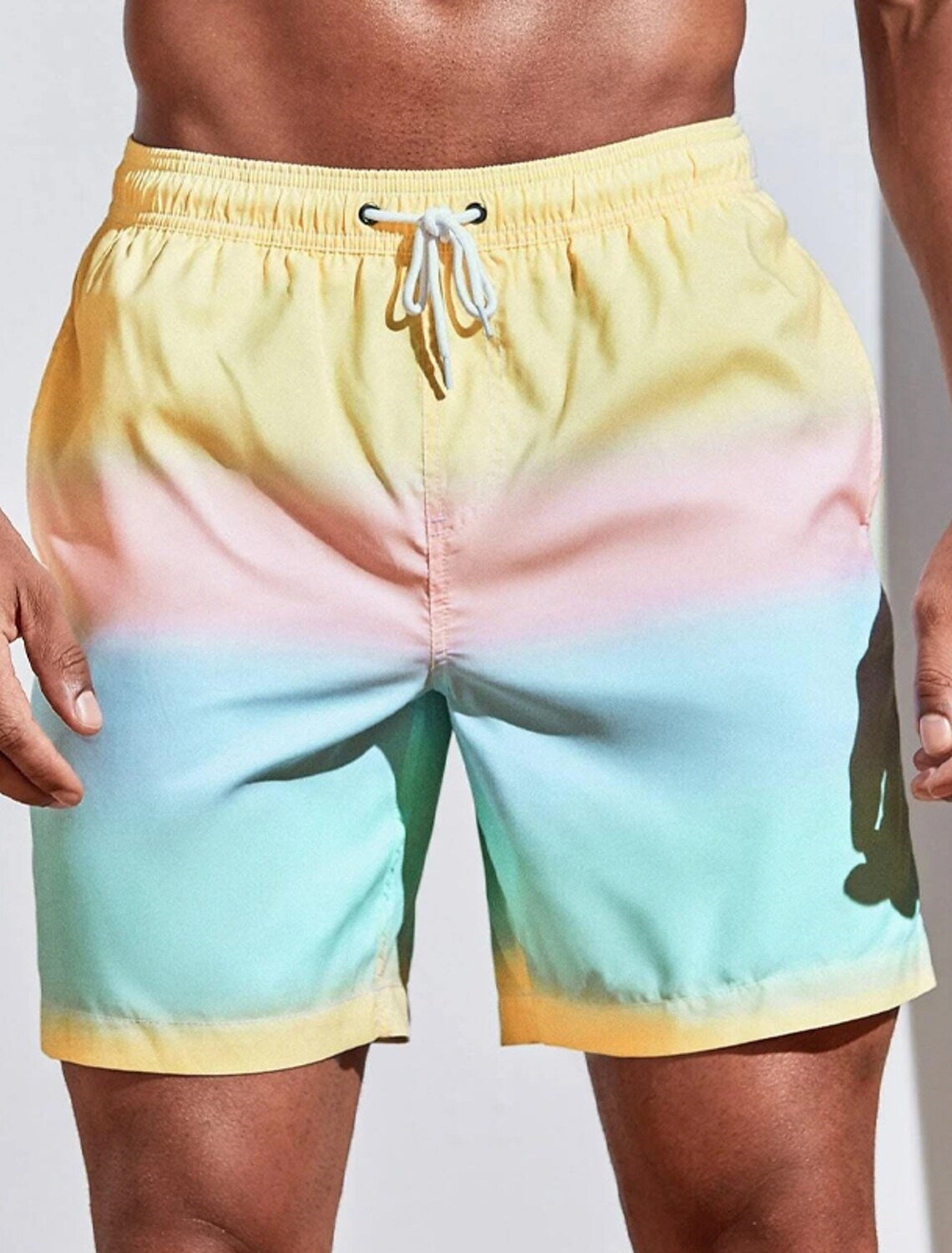 Cool Quick-drying Sports Loose Men's Beach Shorts Cropped Pants